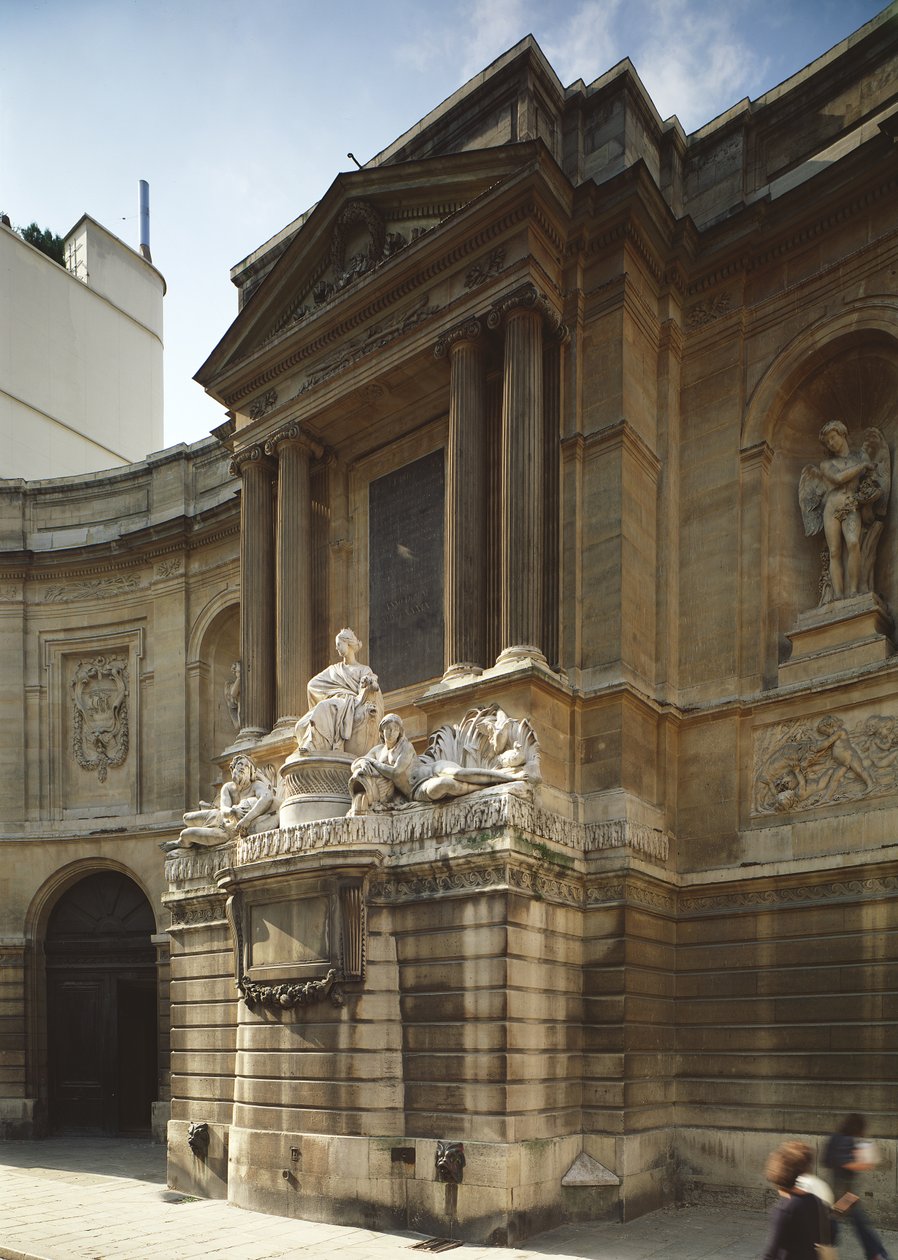 Fontein van Vier Seizoenen, centraal deel met figuren van de stad Parijs, de Seine en de Marne, Rue de Grenelle, Parijs door Unbekannt Unbekannt
