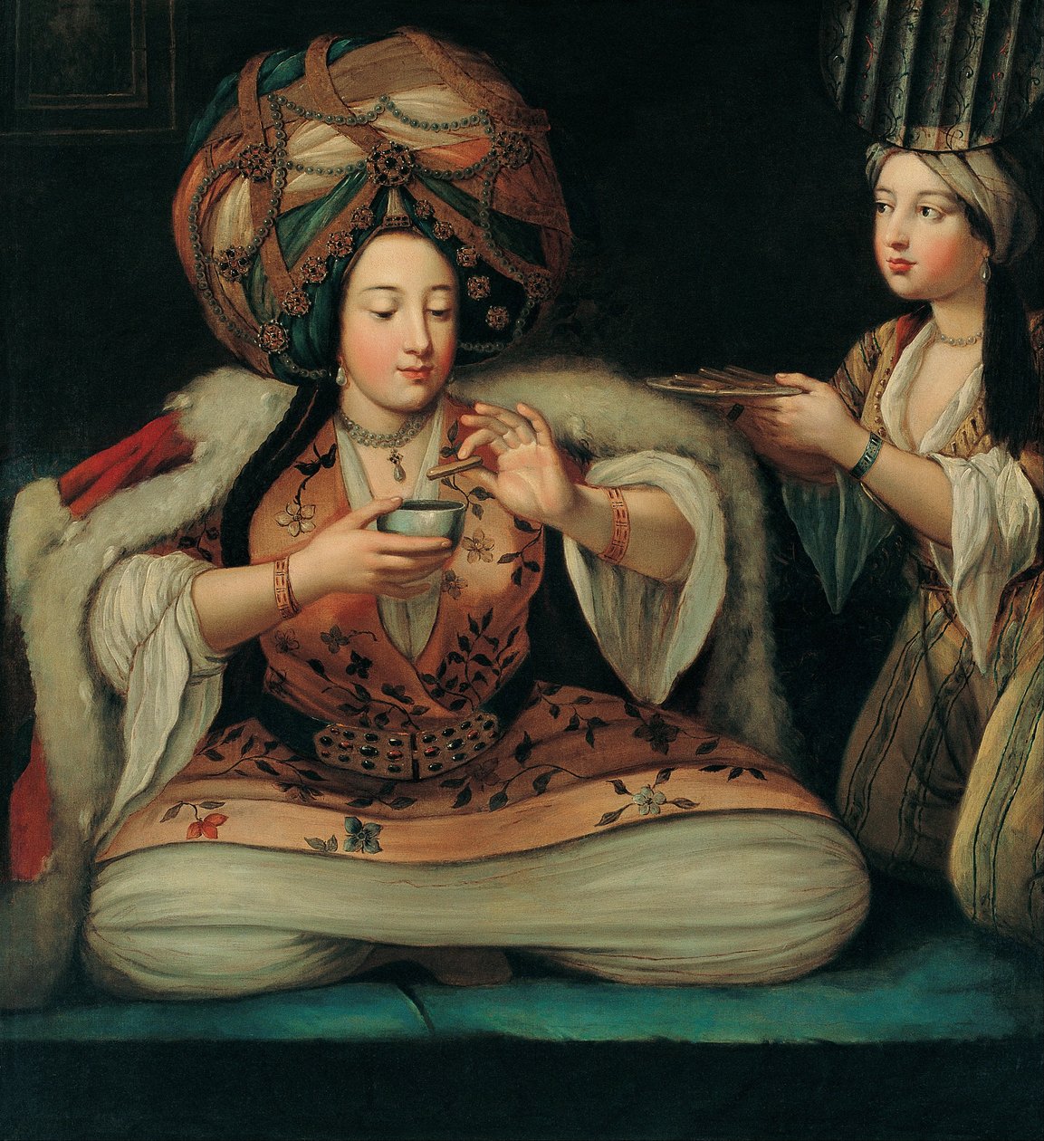 Genieten van koffie door Unbekannt Unbekannt