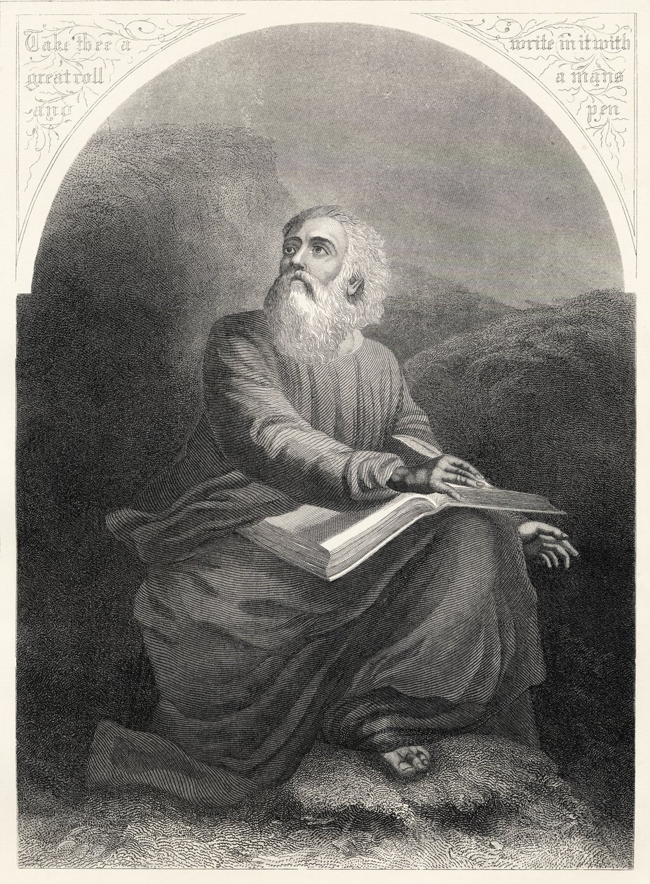 Jesaja, gegraveerd door S. Allen, uit 