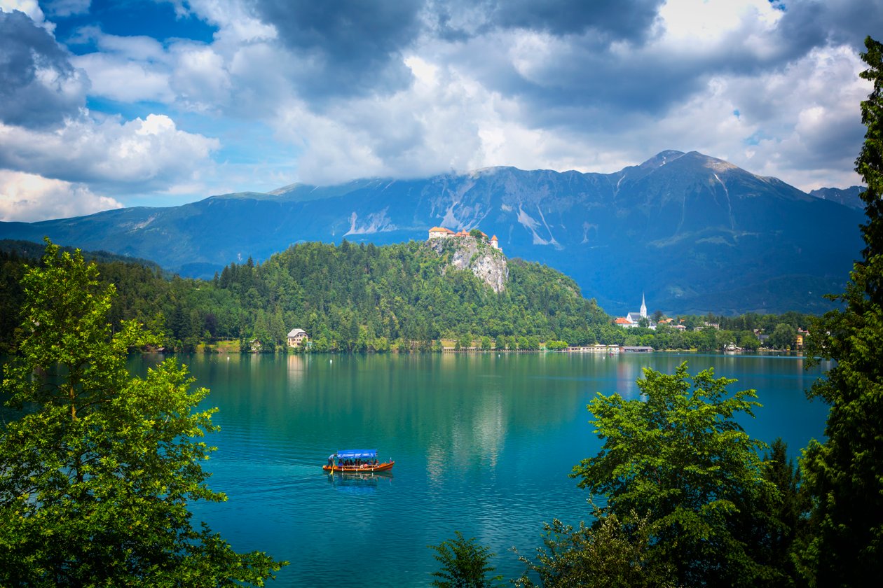 Meer van Bled, Slovenië door Unbekannt Unbekannt