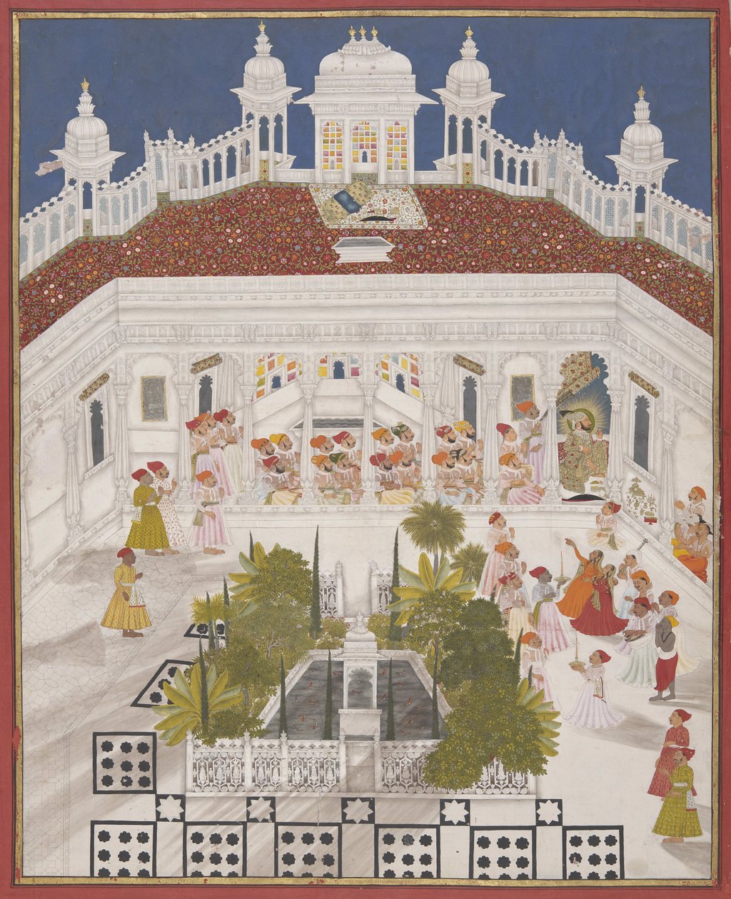 M Ari Singh Voert Puja uit in Amar Vilas door Unbekannt Unbekannt