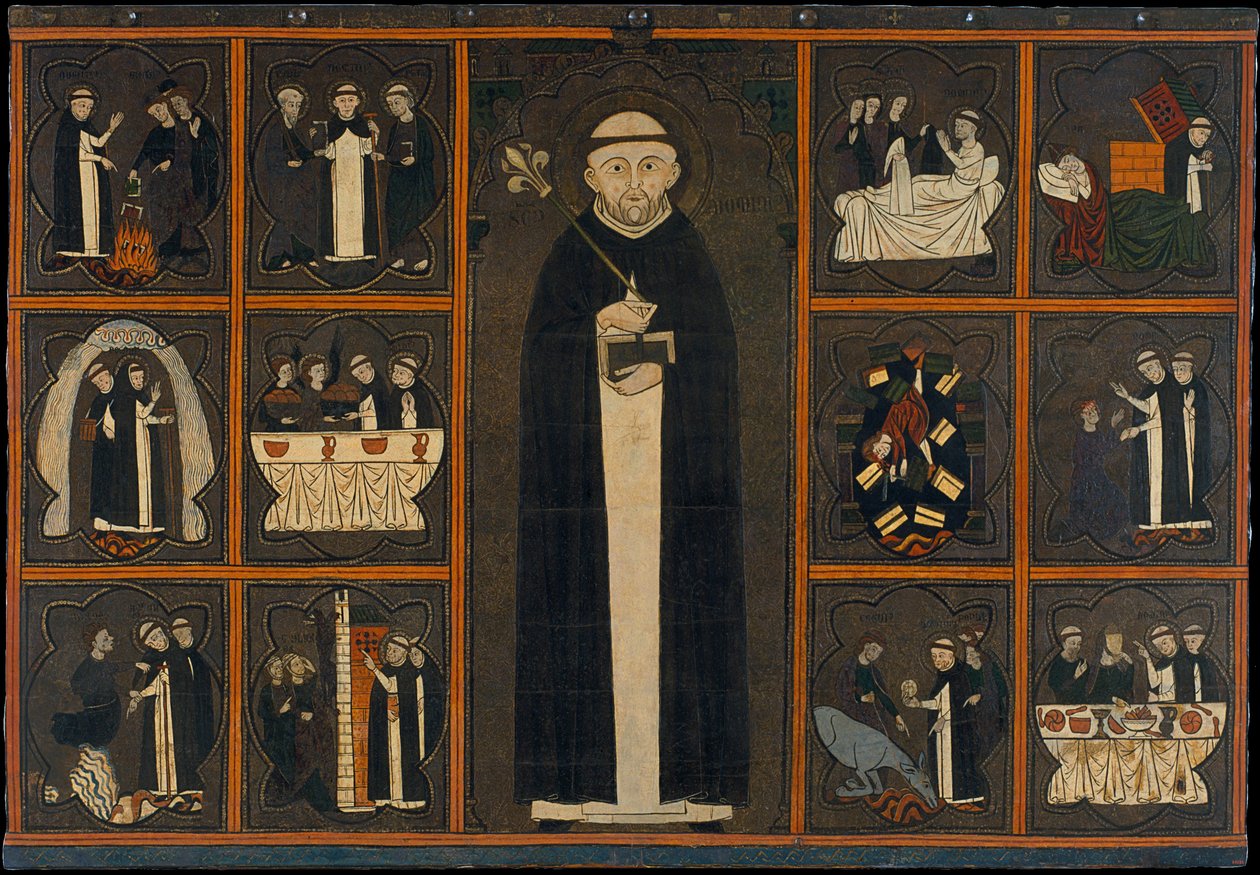 Paneel van Sint Dominicus door Unbekannt Unbekannt