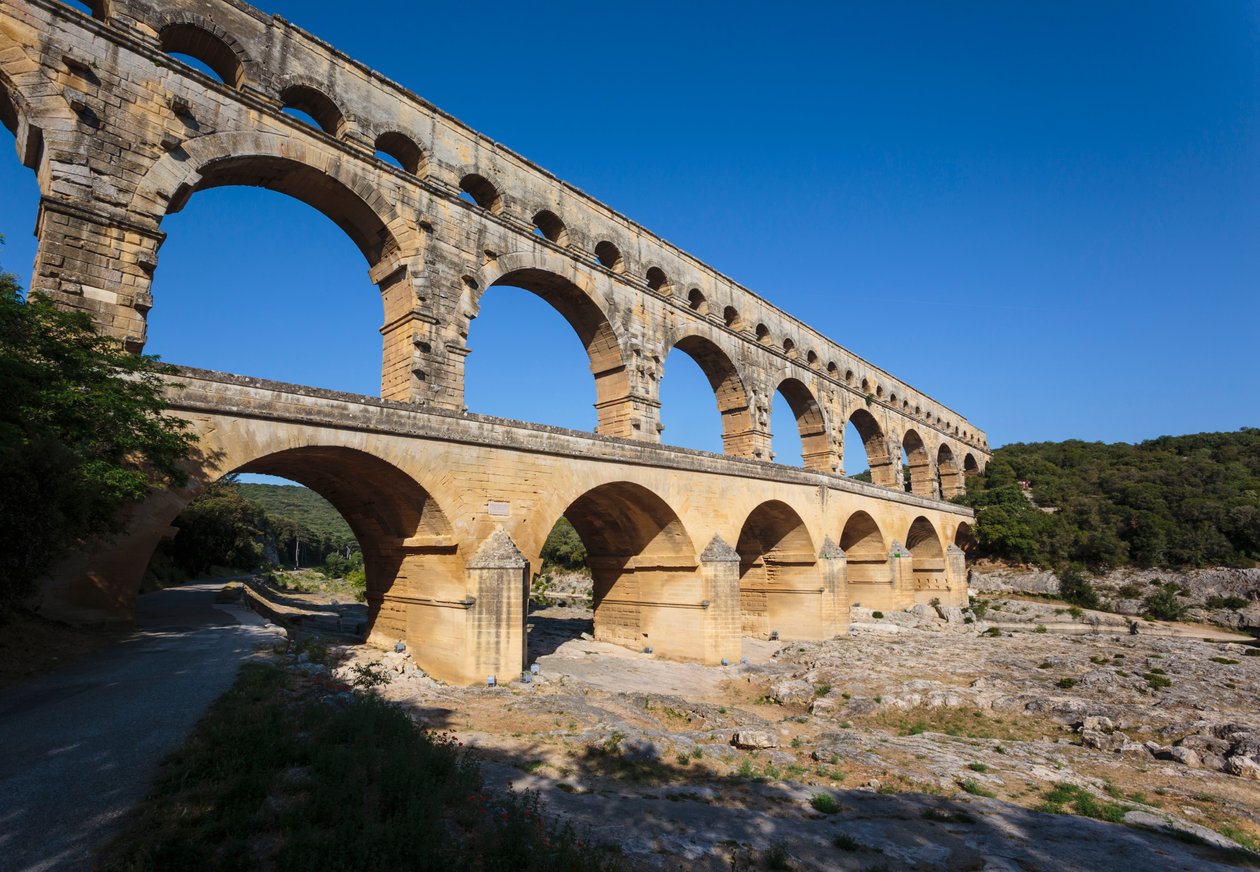 Pont du Gard, Romeins aquaduct, Frankrijk. door Unbekannt Unbekannt