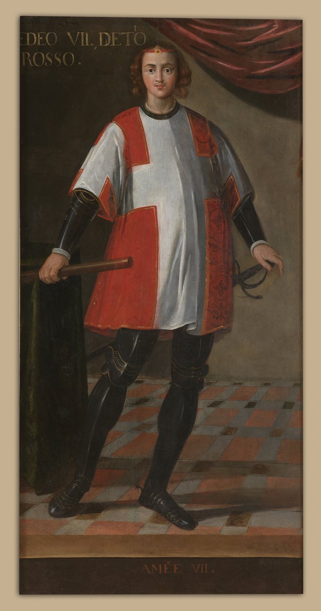 Portret van Amedeo VII door Unbekannt Unbekannt