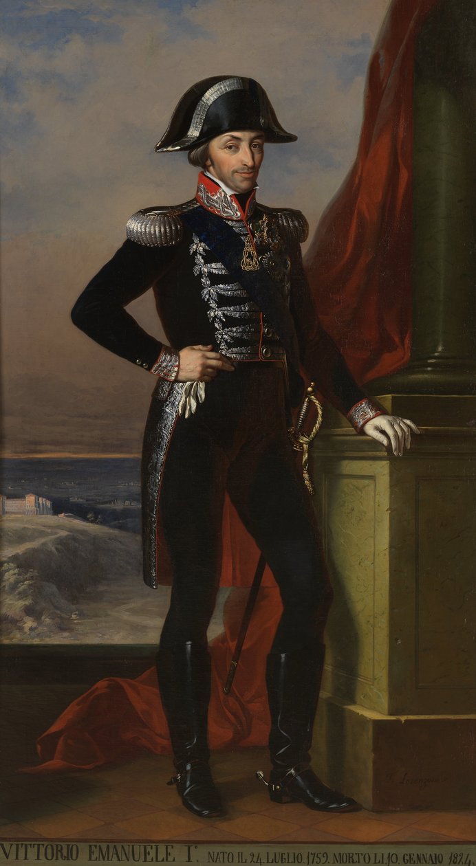 Portret van Vittorio Emanuele I door Unbekannt Unbekannt