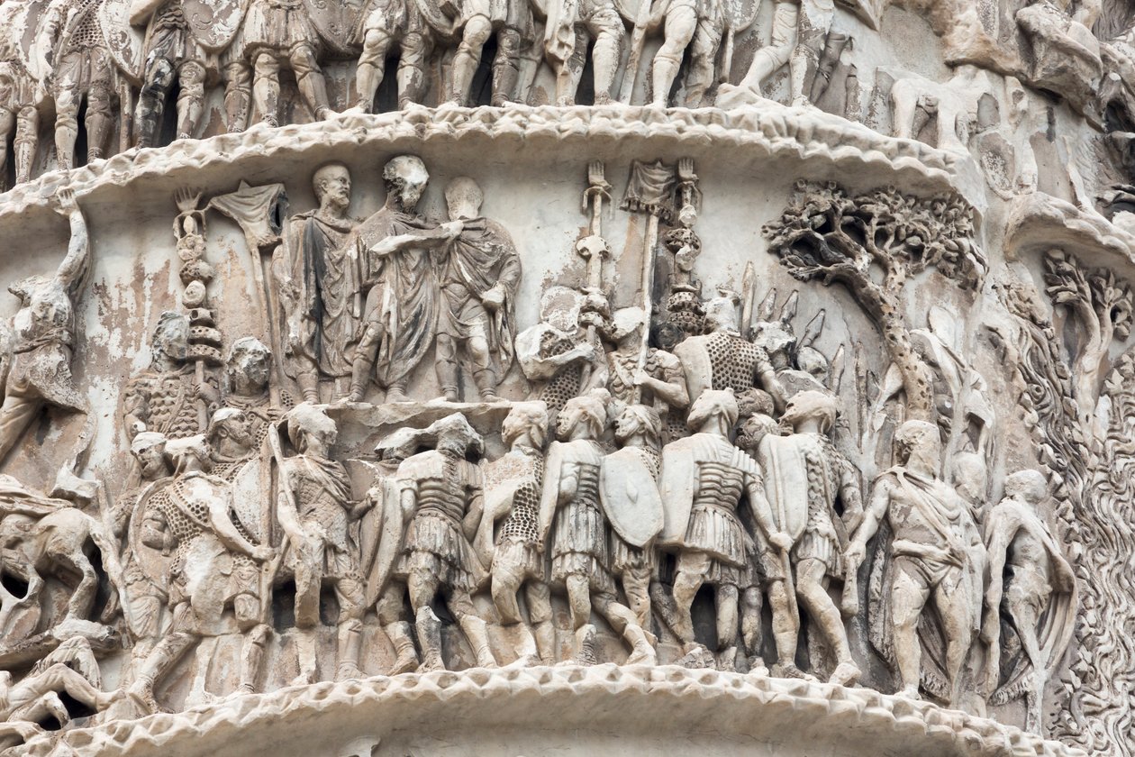 Rome, Italië. Zuil van Trajanus door Unbekannt Unbekannt