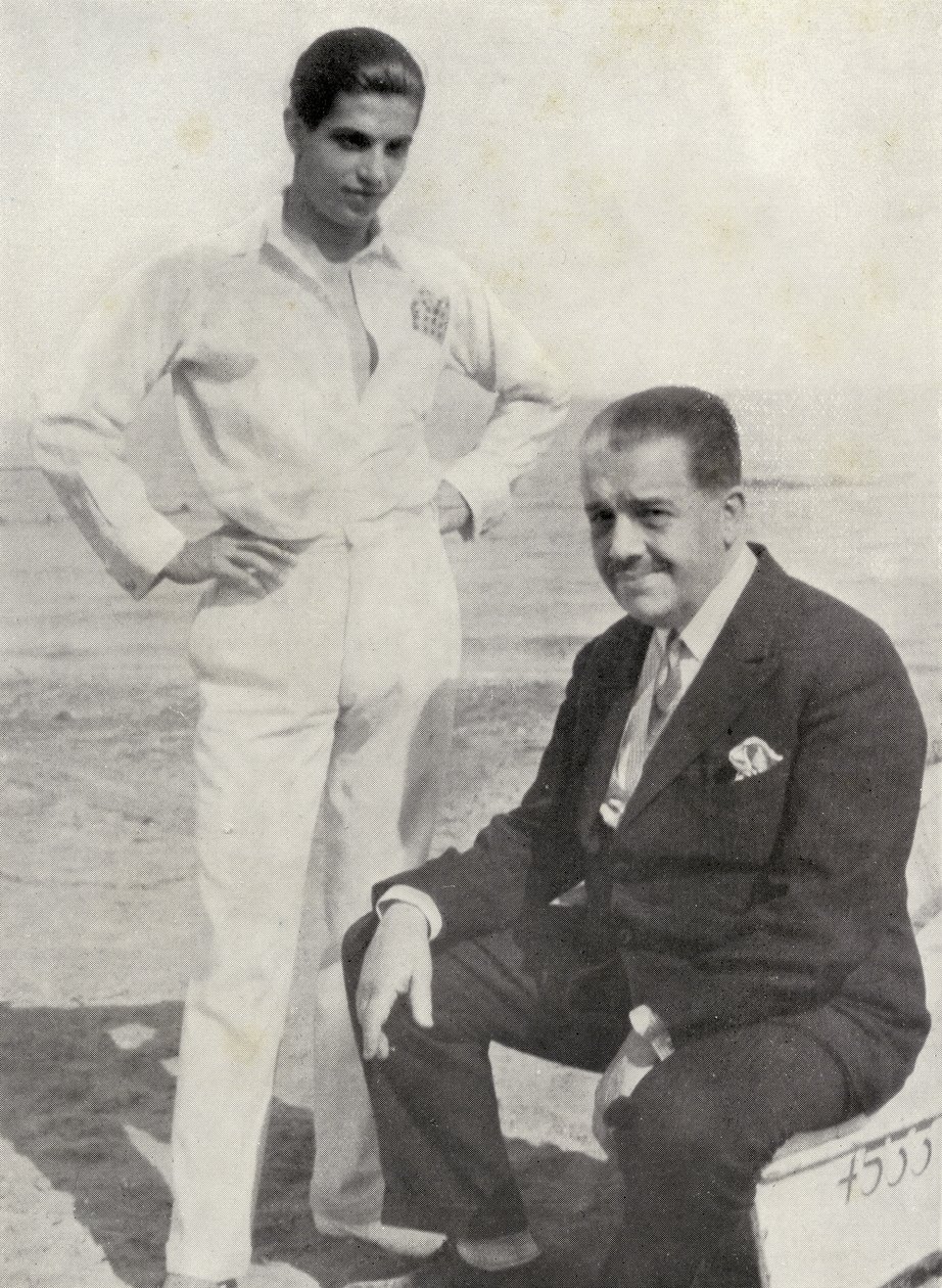 Serge Lifar en Sergei Pavlovich Diaghilev, uit 