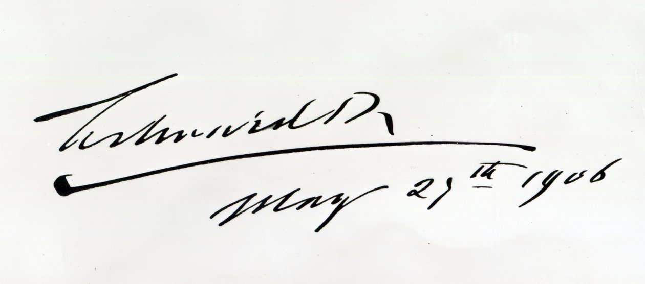 Handtekening van Koning Edward VII, 29 mei 1906 door Unbekannt Unbekannt
