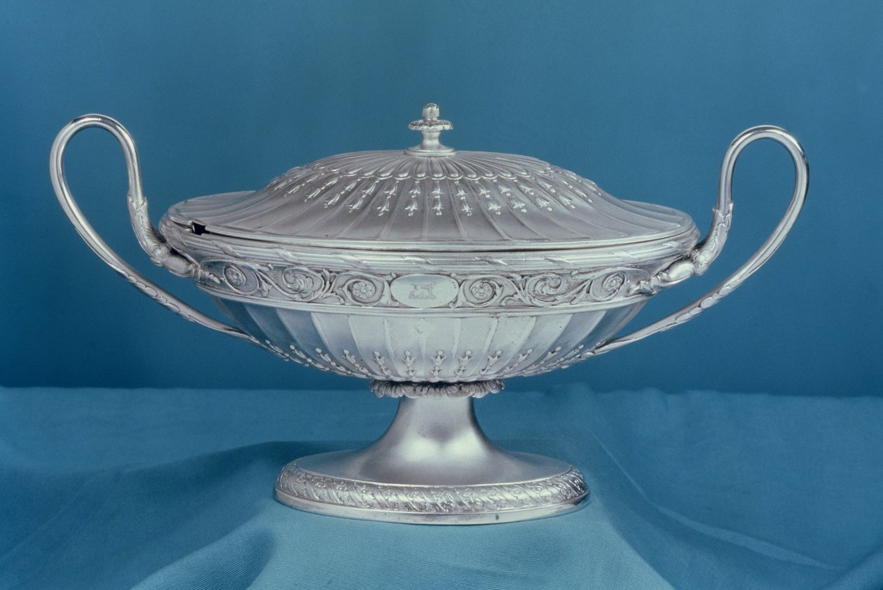 Zilveren sauskom door Matthew Boulton en John Fothergill, 1776 door Unbekannt Unbekannt
