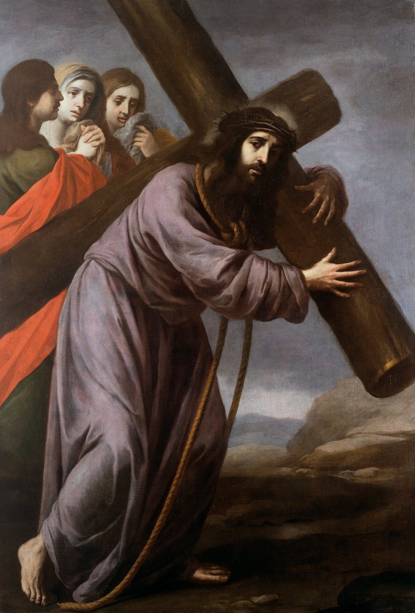Christus draagt zijn kruis door Unbekannt Unbekannt