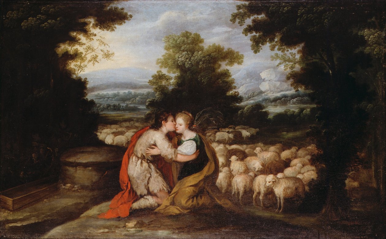 Jacob en Rachel bij de Bron door Unbekannt Unbekannt