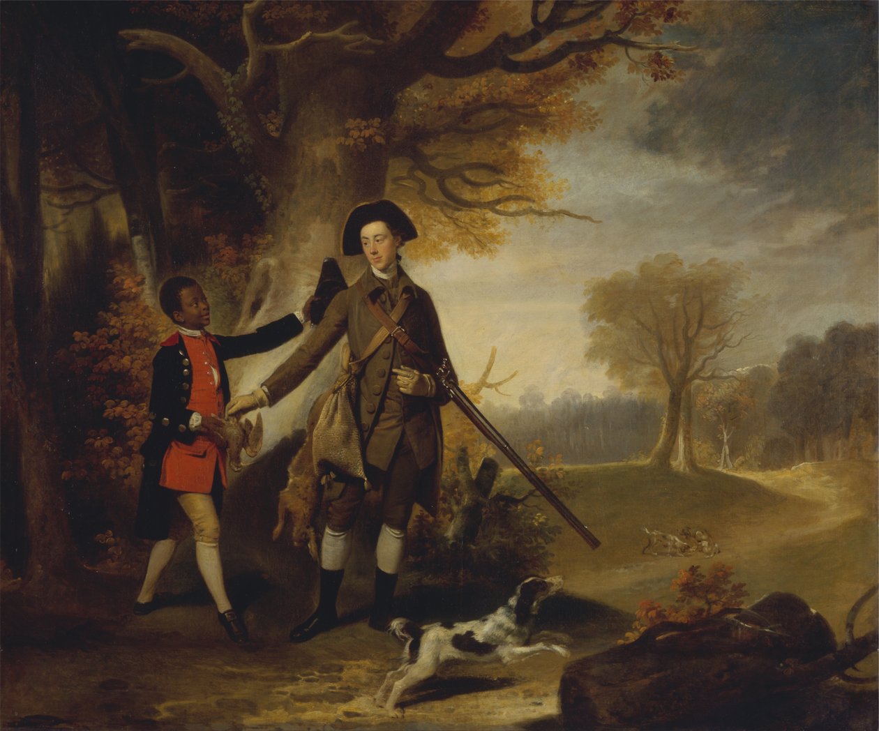 De derde hertog van Richmond op jacht met zijn dienaar door Unbekannt Unbekannt