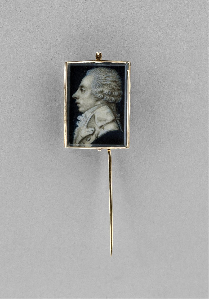 Stickpin met portret van een man door Unbekannt Unbekannt