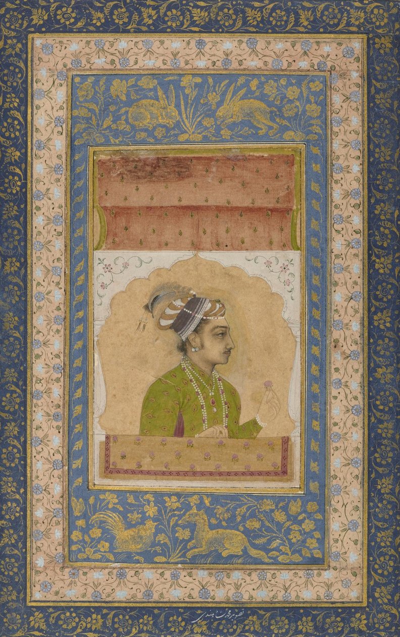 Miniatuurportret van Dara Shikoh door Unbekannt Unbekannt