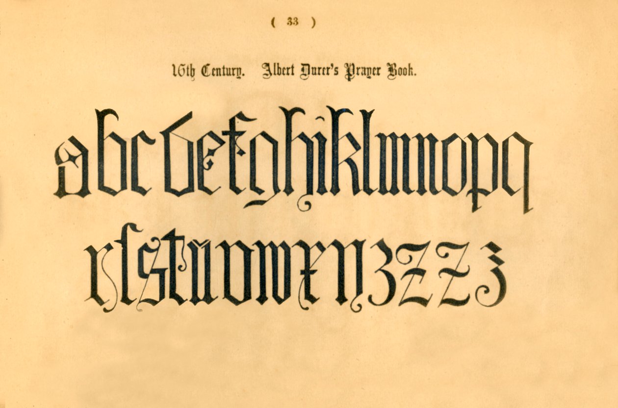 16e eeuw. Albert Durers gebedenboek, 1862 door Unbekannt