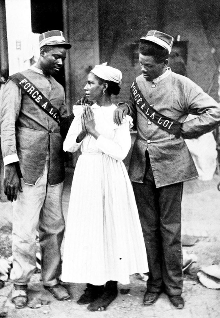 Haïtiaanse politie voor de Amerikaanse bezetting in 1917 door Unbekannt