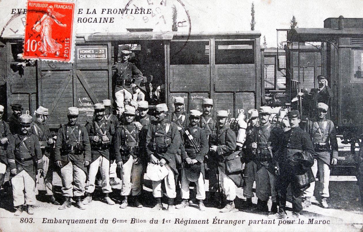 1e regiment Franse Vreemdelingenlegioen, Marokko, 1911 door Unbekannt