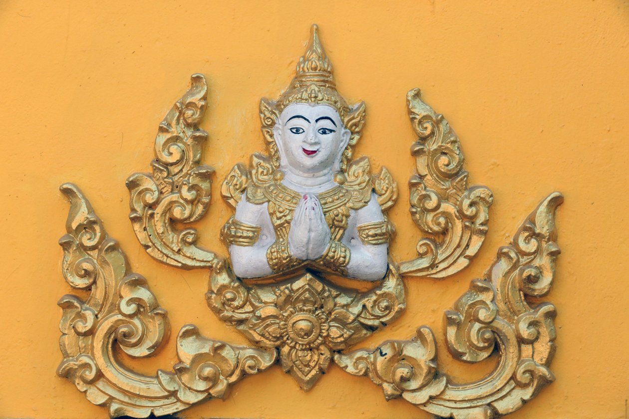 Wat Si Muang boeddhistische tempel. Boeddhistische godin door Unbekannt
