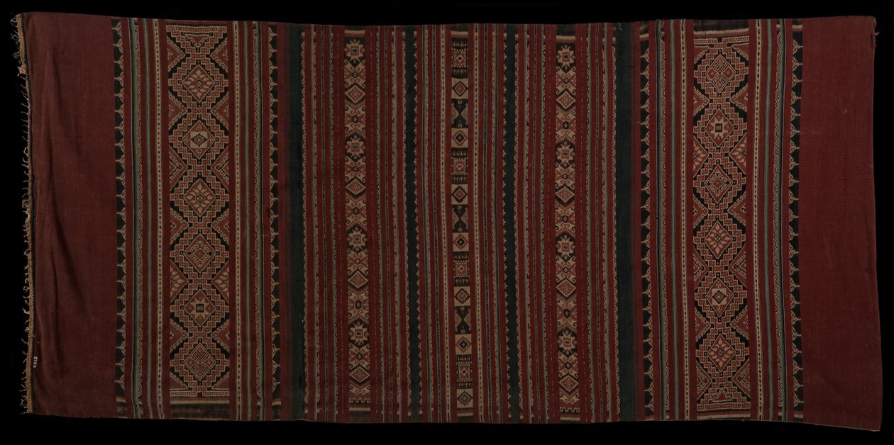 Een Bentenan sarong, geweven door de Minahasa mensen rond de 18e eeuw. door Unbekannt