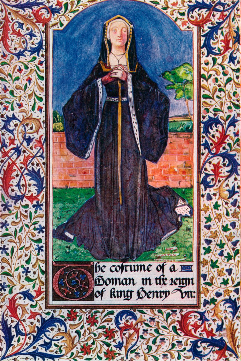 Een kostuum in het bewind van koning Hendrik VII, 1907 door Unbekannt