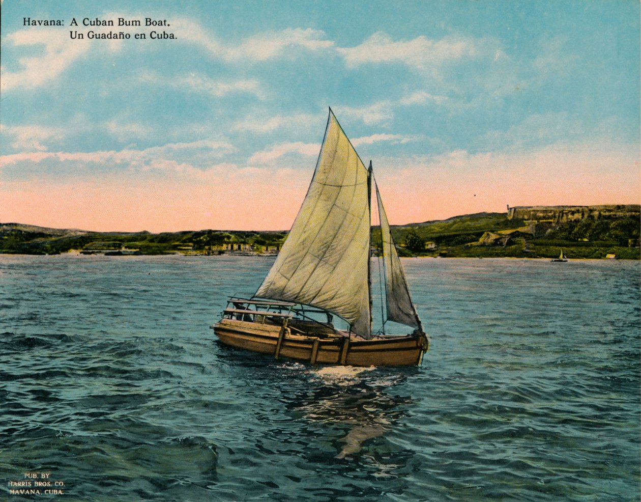 Een Cubaanse bumboat, Havana, ca. 1920 door Unbekannt