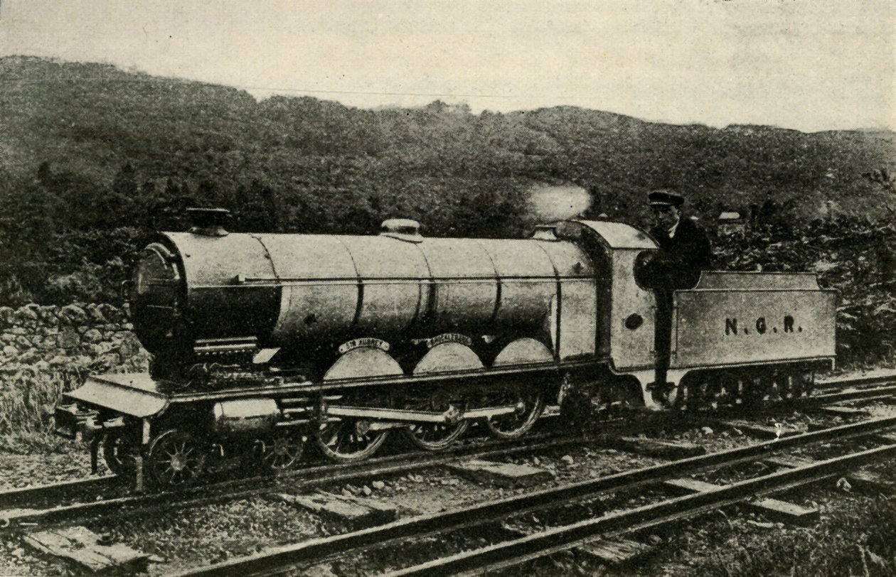 Een locomotief van de Ravenglass en Eskdale Railway, ca. 1930 door Unbekannt
