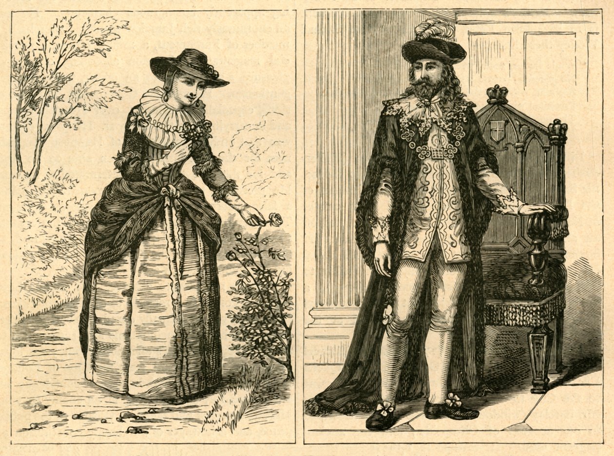 Een Lord Mayor en zijn Dame Midden van de Zeventiende Eeuw, 1897 door Unbekannt
