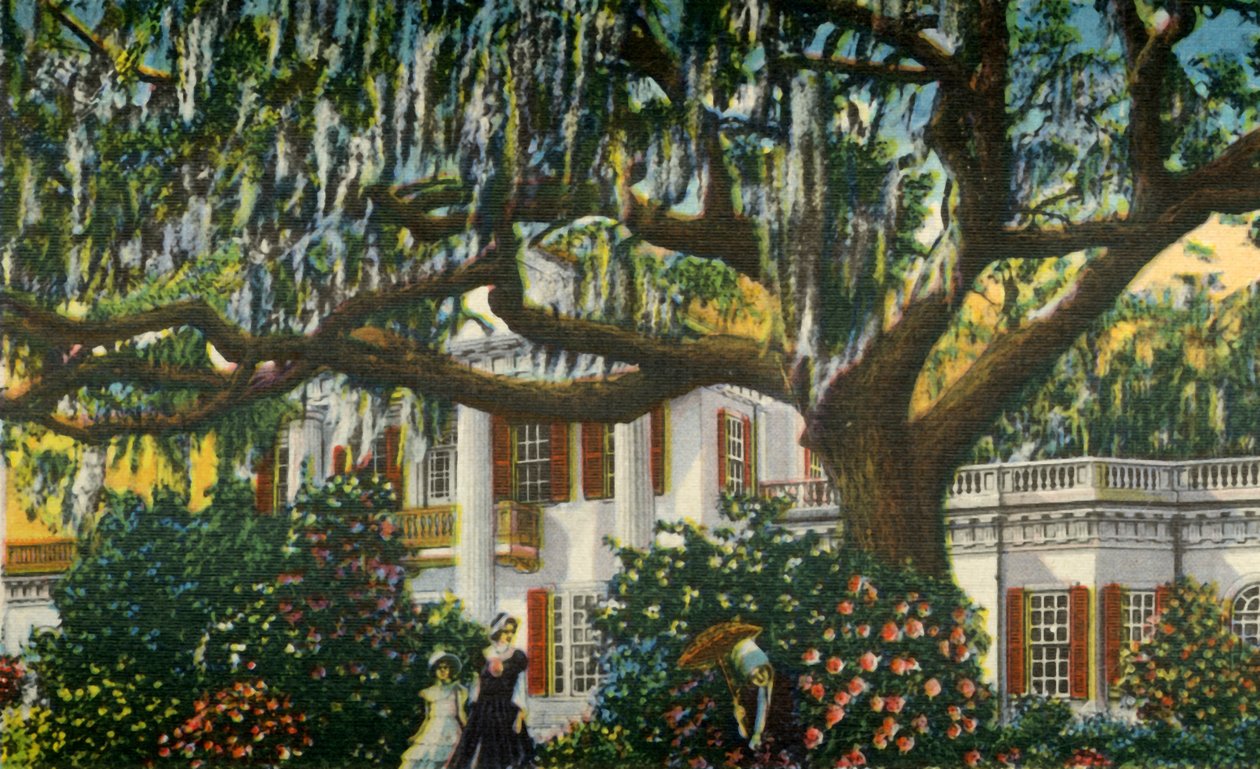 Een herenhuis in de Carolinas, 1942 door Unbekannt
