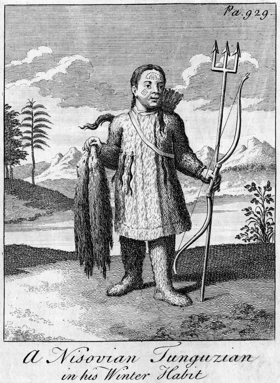 Een Nisoviaanse Toengoez in zijn winterkleding, ca. 18e eeuw door Unbekannt