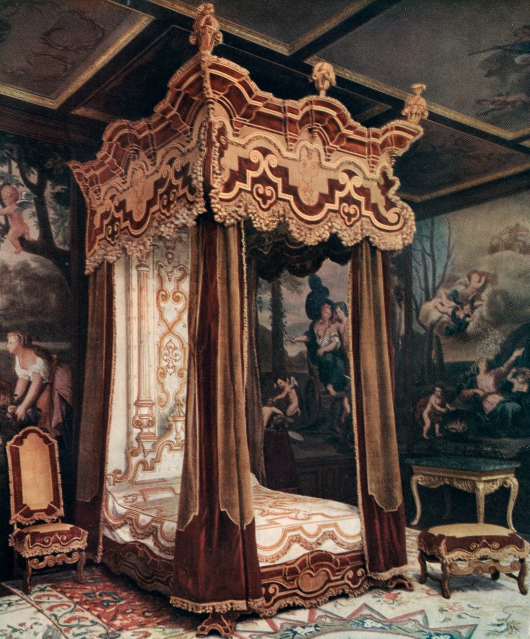 Een koninklijk bed door Unbekannt