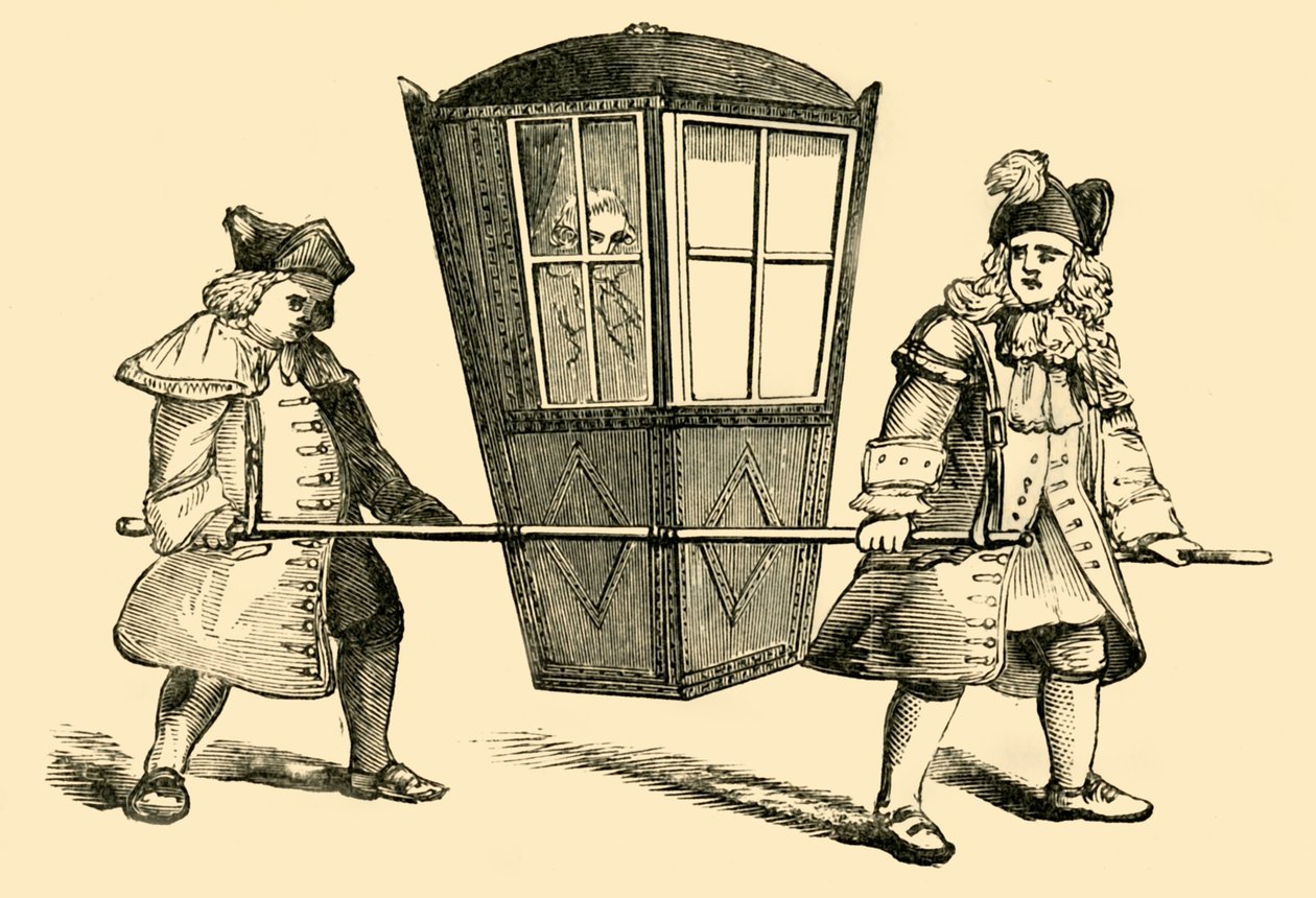 Een Draagstoel, 1881 door Unbekannt