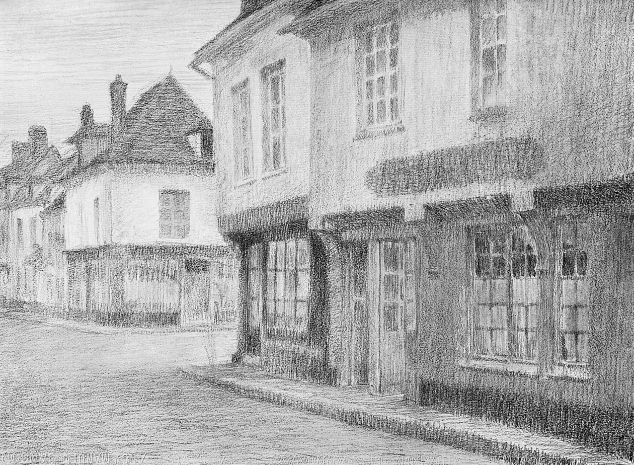 Een Straat in Beauvais, 1901 door Unbekannt