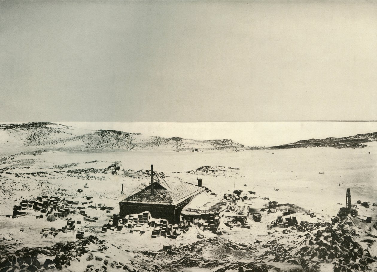 Een uitzicht op de hut naar het noorden, ca. 1908, 1909 door Unbekannt