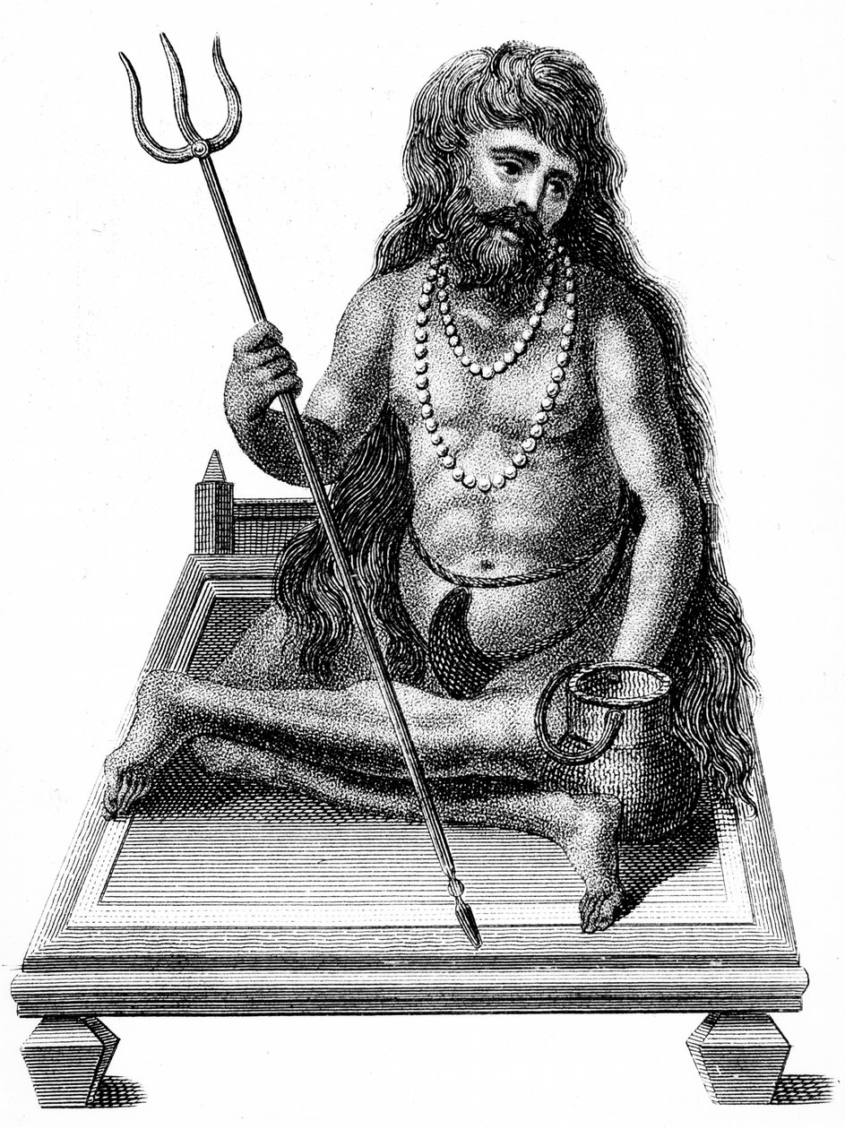 Een yogi mediterend, 1811 door Unbekannt