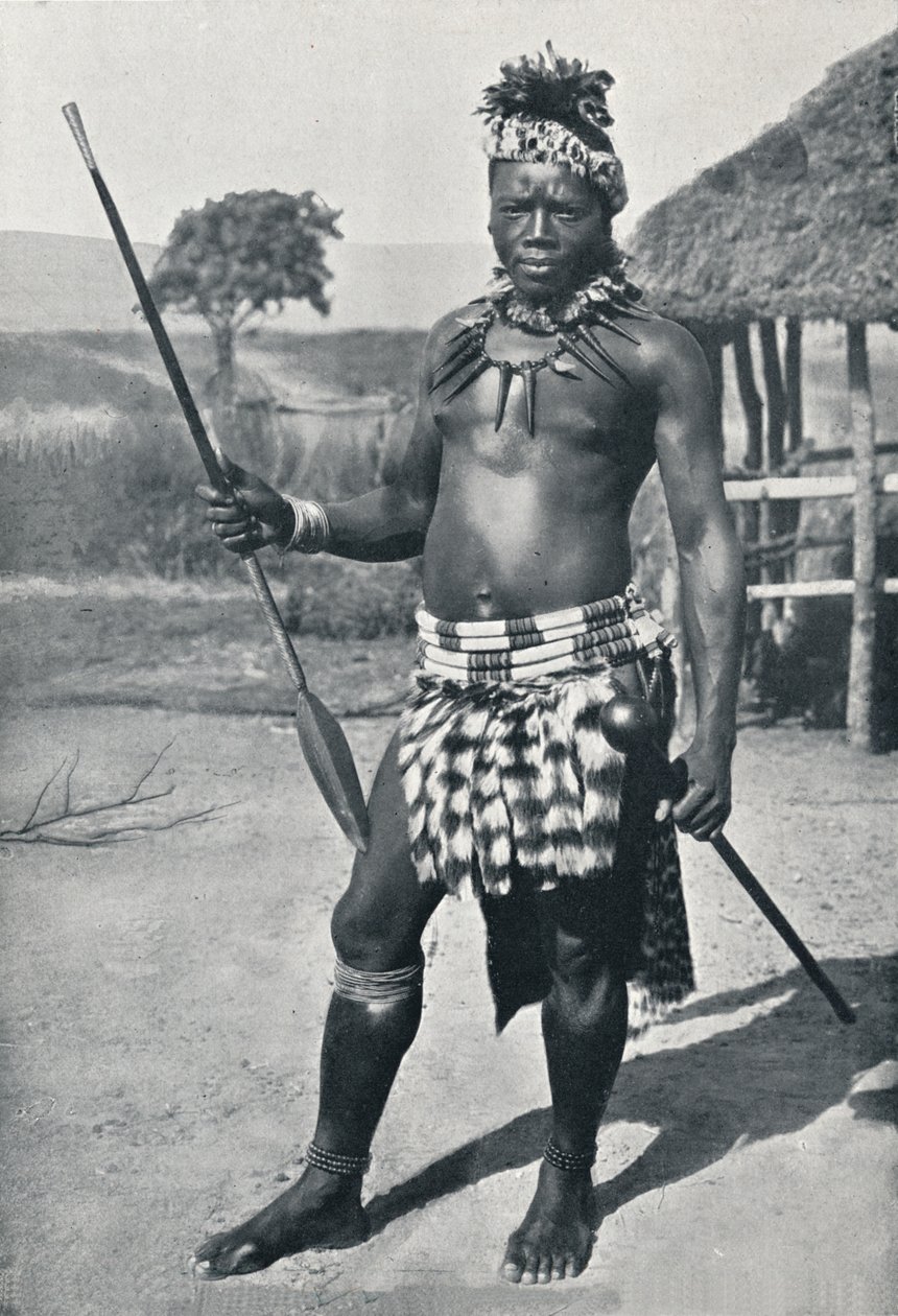 Een Zulu-hoofdman, 1902 door Unbekannt