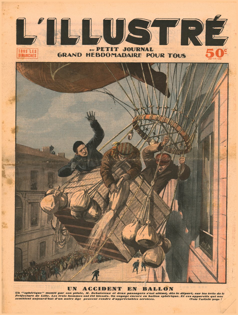 Een ballonvaartongeluk, 1932 door Unbekannt