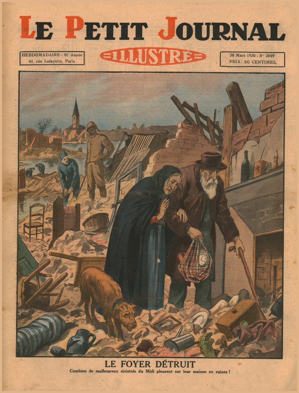 Een verwoest huis, 1930 door Unbekannt
