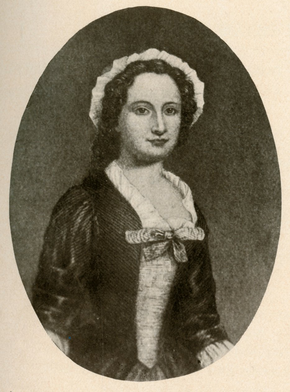 Een portret van een jong meisje in Philadelphia, ca. 1760 door Unbekannt
