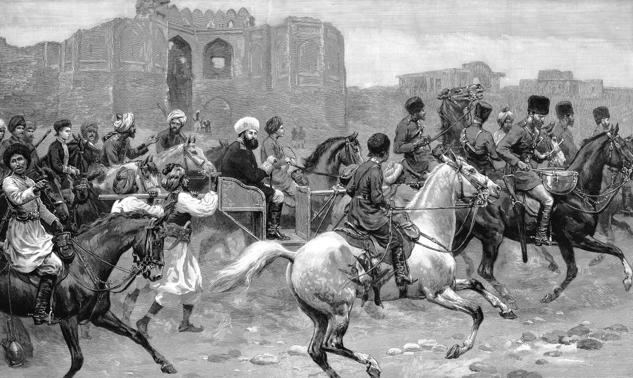 Abdor Rahman Khan 1844-1901, heerser van Afghanistan 1880-1901, 1893 door Unbekannt