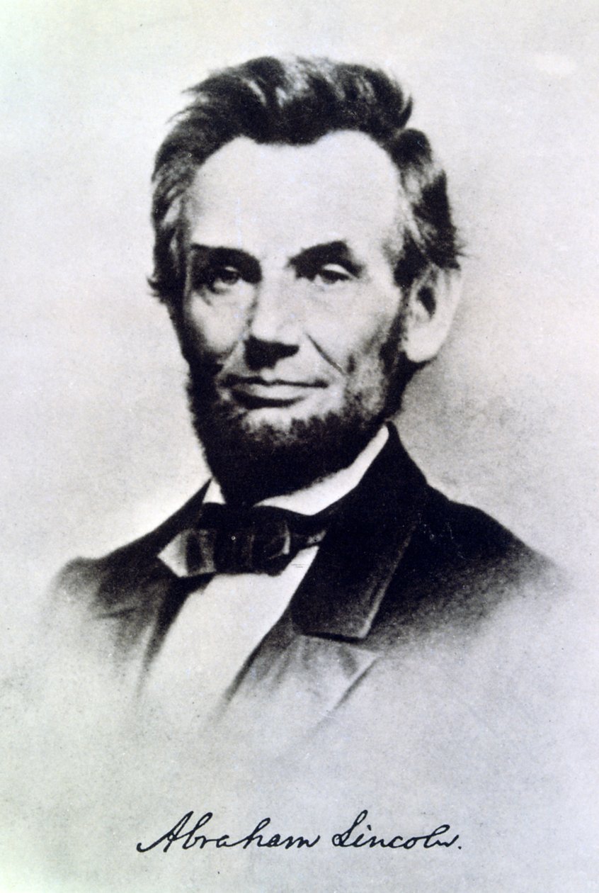 Abraham Lincoln, president van de VS, c1865 door Unbekannt