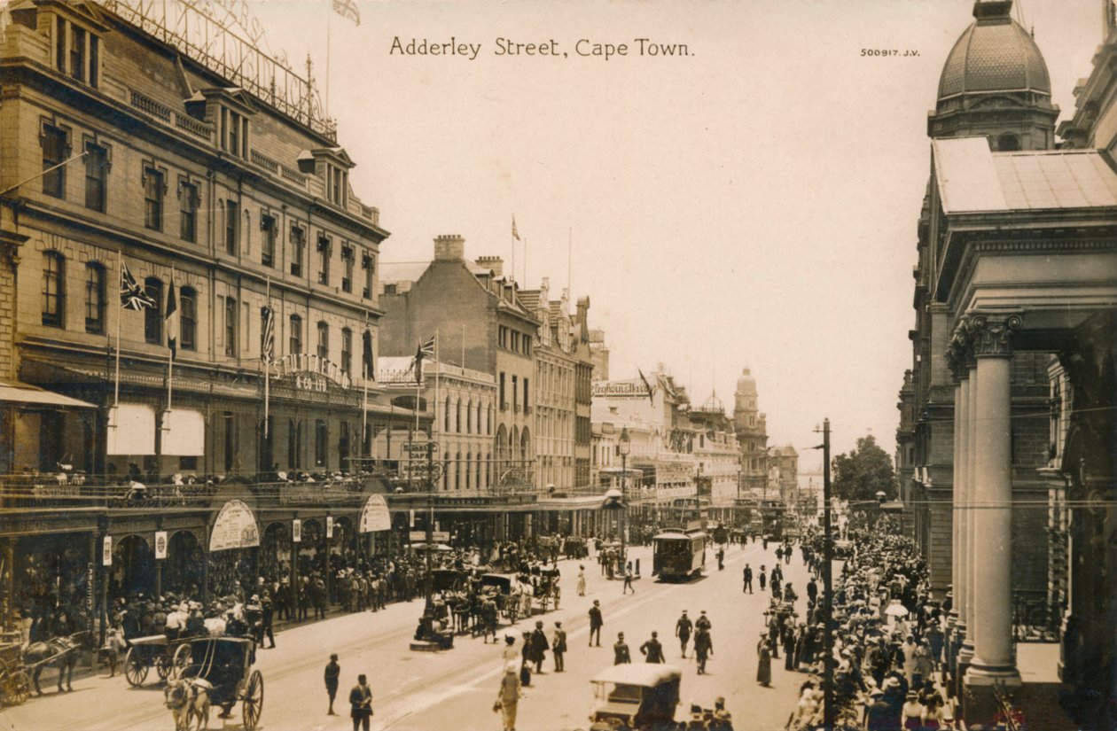 Adderley Street, Kaapstad door Unbekannt