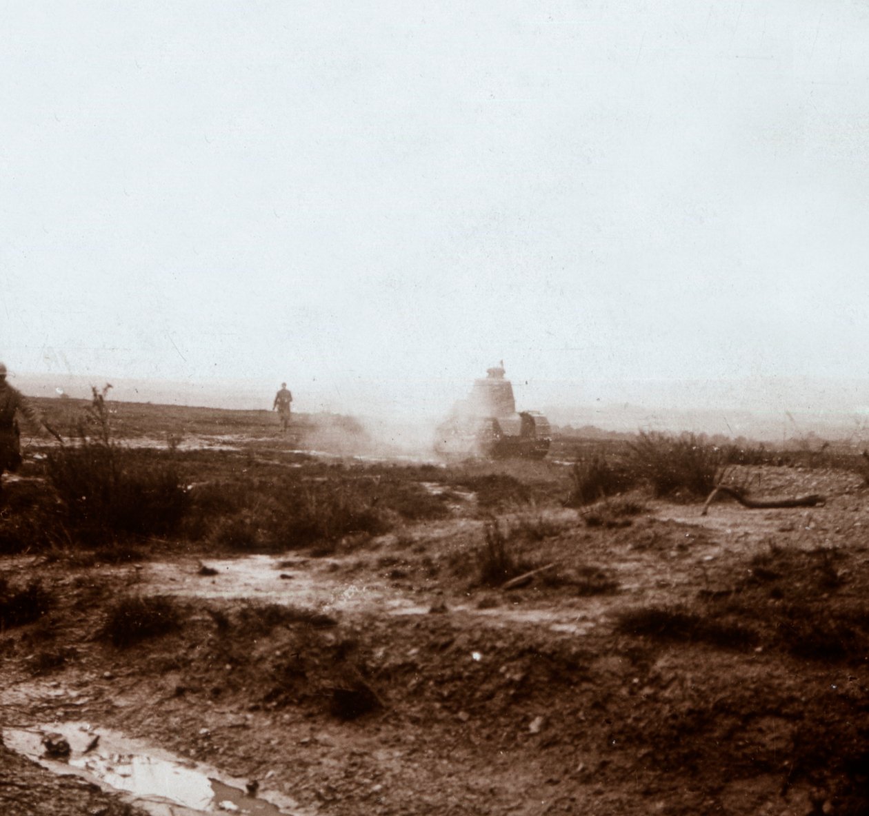 Vooruitgang met tanks, ca. 1914-ca. 1918 door Unbekannt
