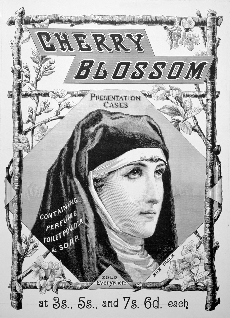 Advertentie voor Cherry Blossom toiletartikelen, 1893 door Unbekannt