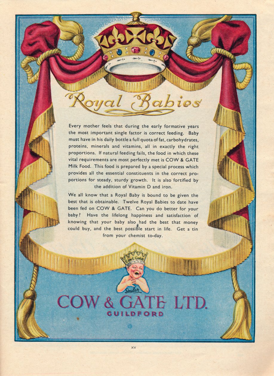 Advertentie voor Cow & Gate Ltd., 1951 door Unbekannt