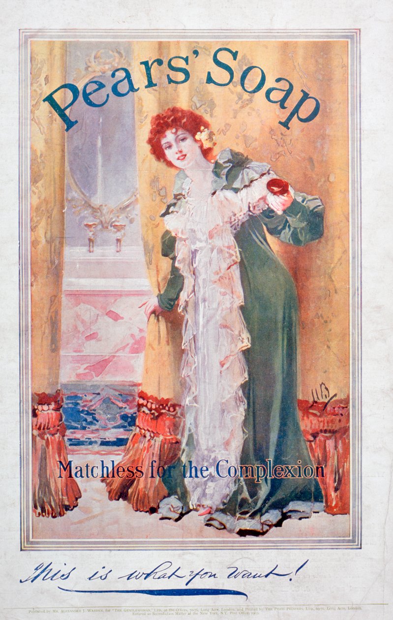 Advertentie voor Pears zeep, 1906 door Unbekannt