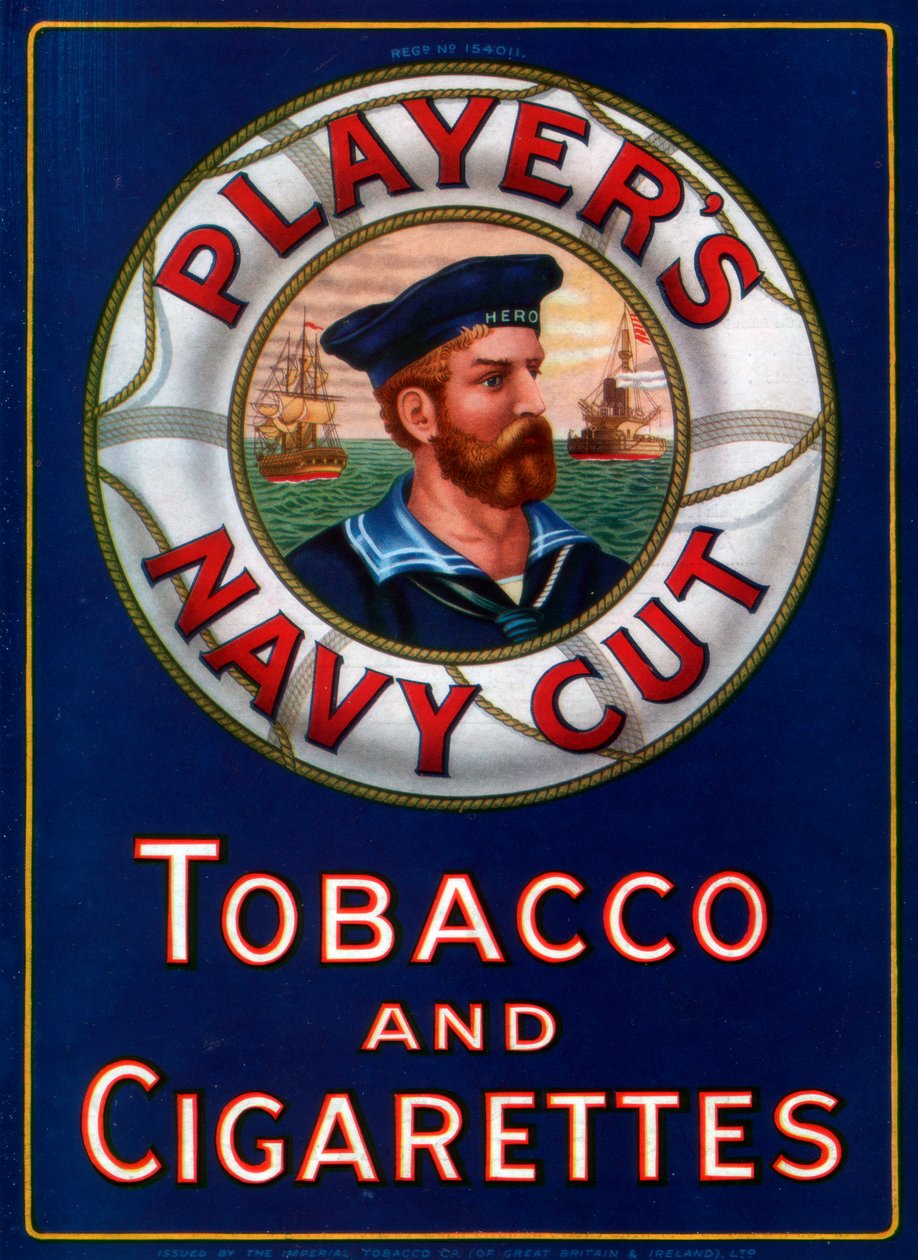 Advertentie voor Players Navy Cut Tabak en Sigaretten, 1923 door Unbekannt