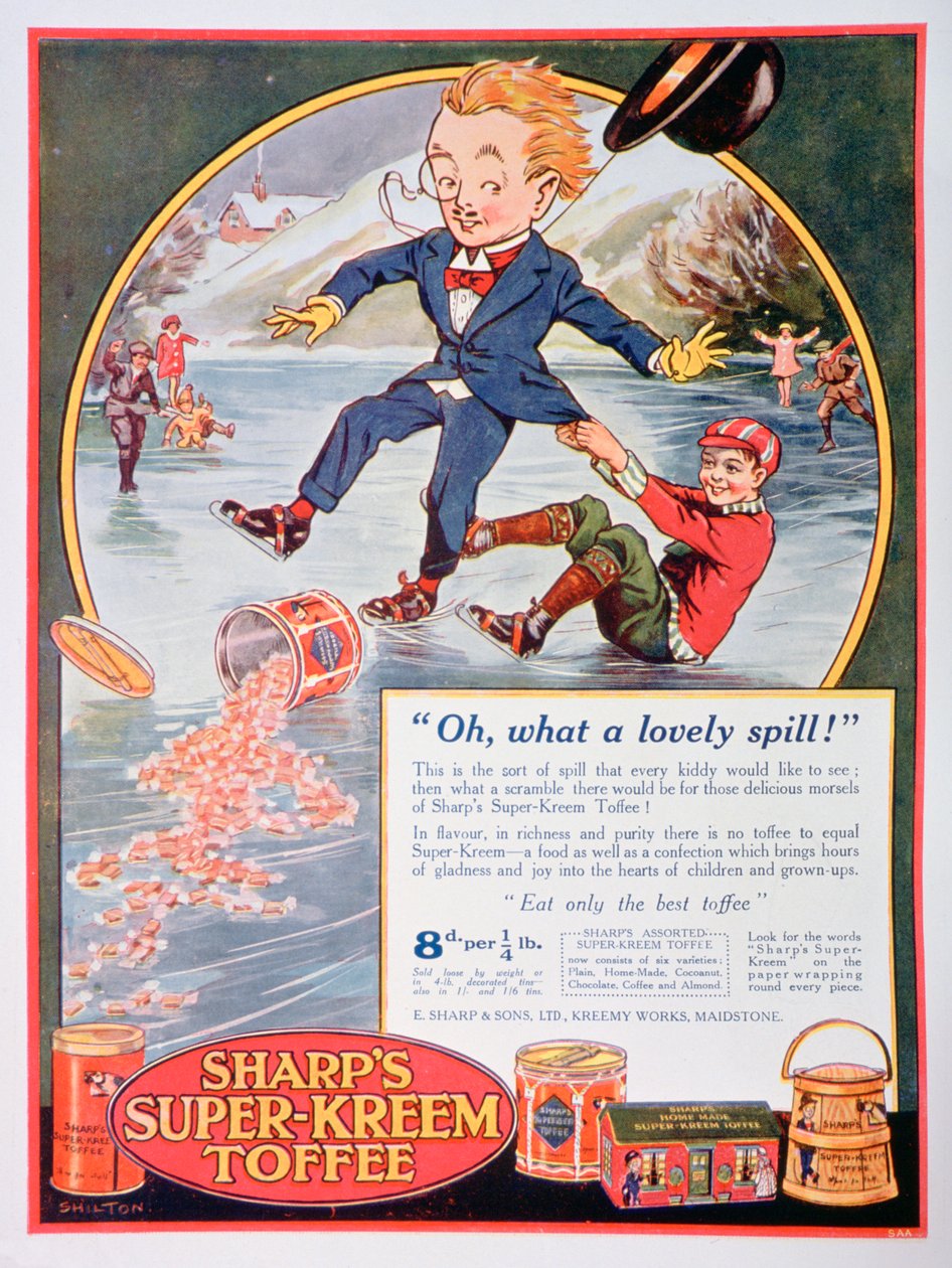 Advertentie voor Sharps Super-Kreem Toffee, 1923 door Unbekannt