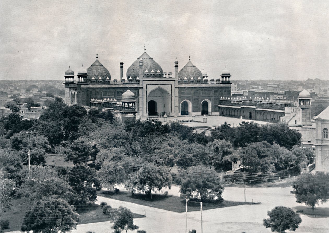 Agra. De Jumma Musjid, ca. 1910 door Unbekannt