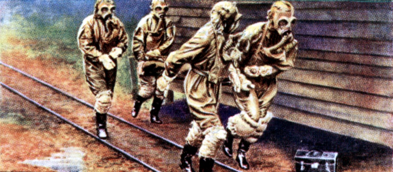 Luchtalarm Voorzorgsmaatregelen, sigarettenkaart, Brits, 1938 door Unbekannt