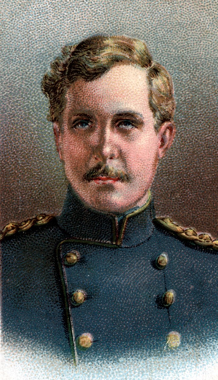 Albert I 1875-1934, Koning der Belgen vanaf 1909, in militair uniform, 1917 door Unbekannt